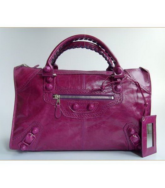 Balenciaga Giant Covered Work_Fuchsia Pelle